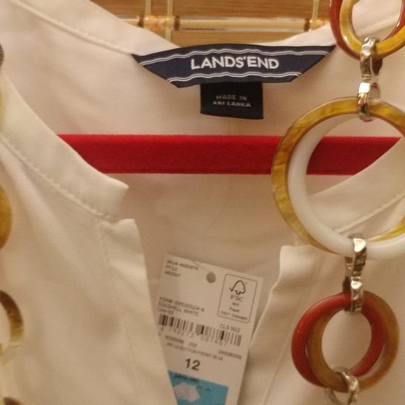 Lands End, NWT, 12, White - Picture 3 of 5